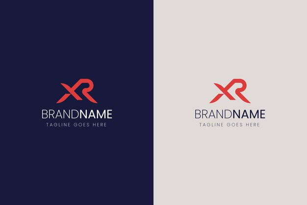 Plantilla de logotipo profesional rx
