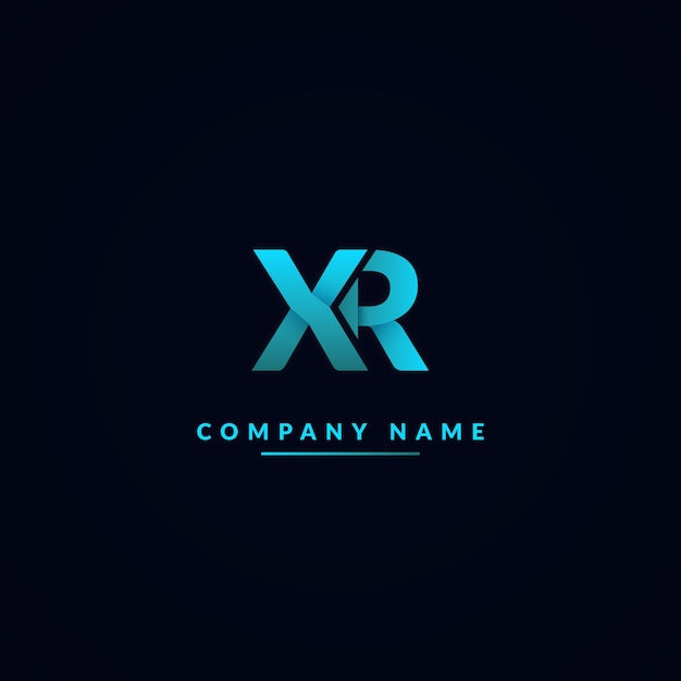 Plantilla de logotipo profesional rx