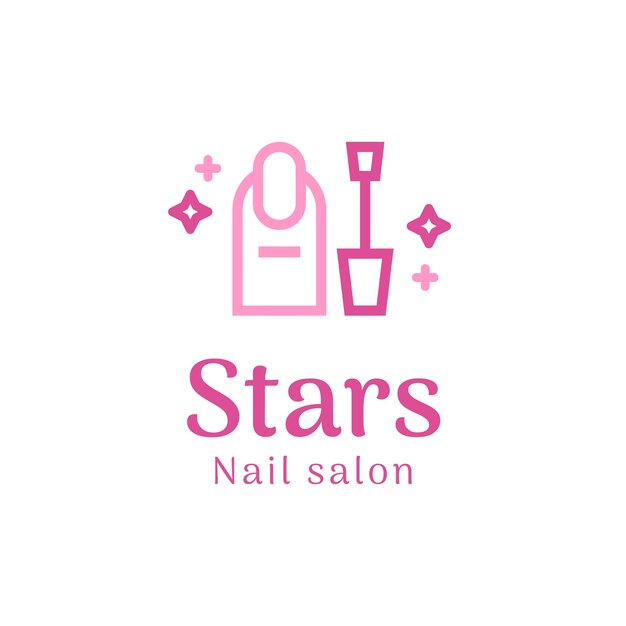 Plantilla de logotipo de salón de uñas