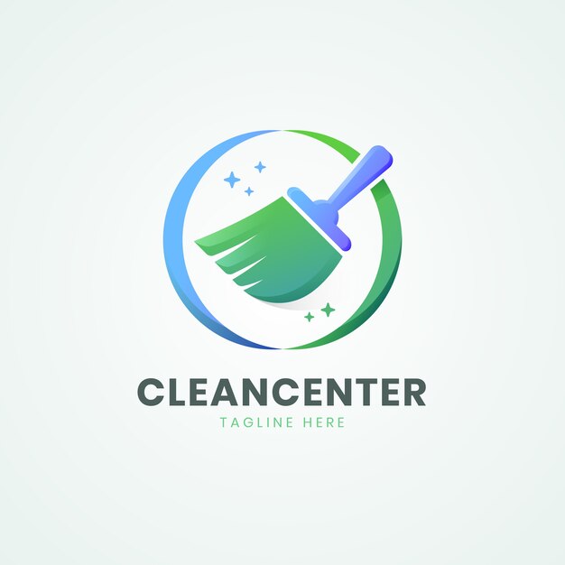 Plantilla de logotipo de servicio de limpieza