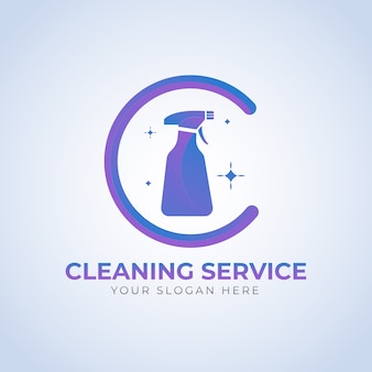 Plantilla de logotipo de servicio de limpieza
