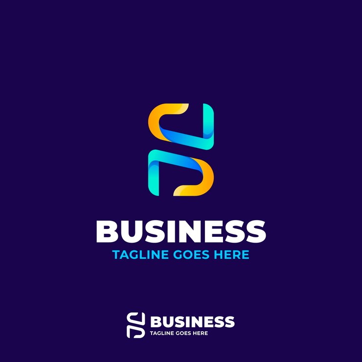 Vector gratuito plantilla de logotipo sh degradado