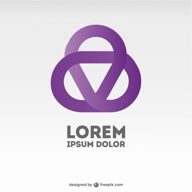 Plantilla de logotipo con símbolo abstracto