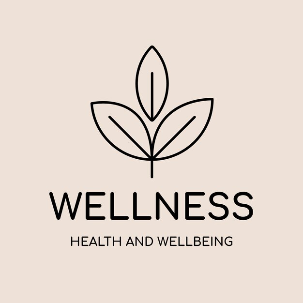 Plantilla de logotipo de spa, vector de diseño de marca de negocios de salud y bienestar, texto de bienestar