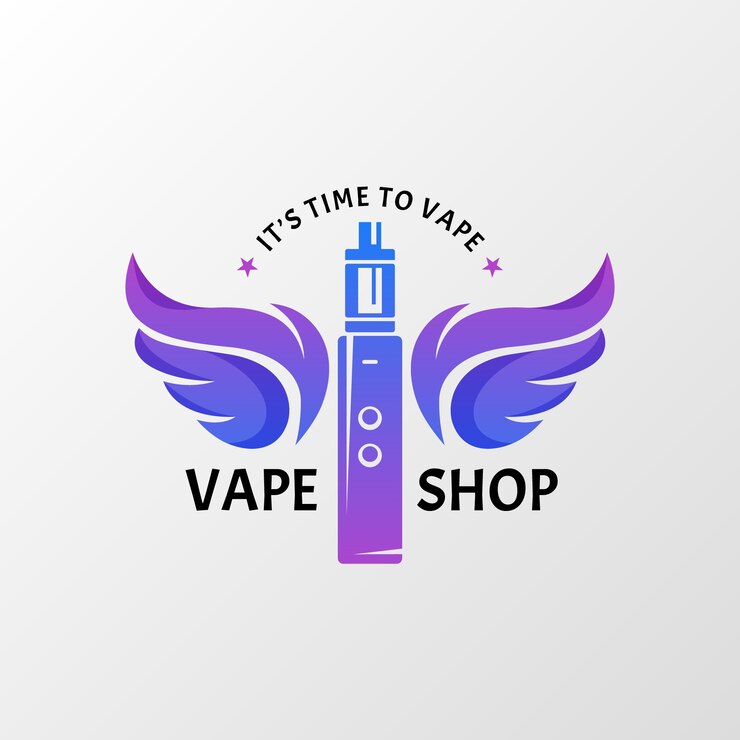 Vector gratuito plantilla del logotipo de la tienda de humo con gradiente