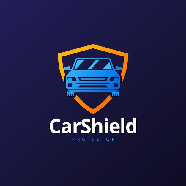 plantilla del logotipo de transporte de gradiente