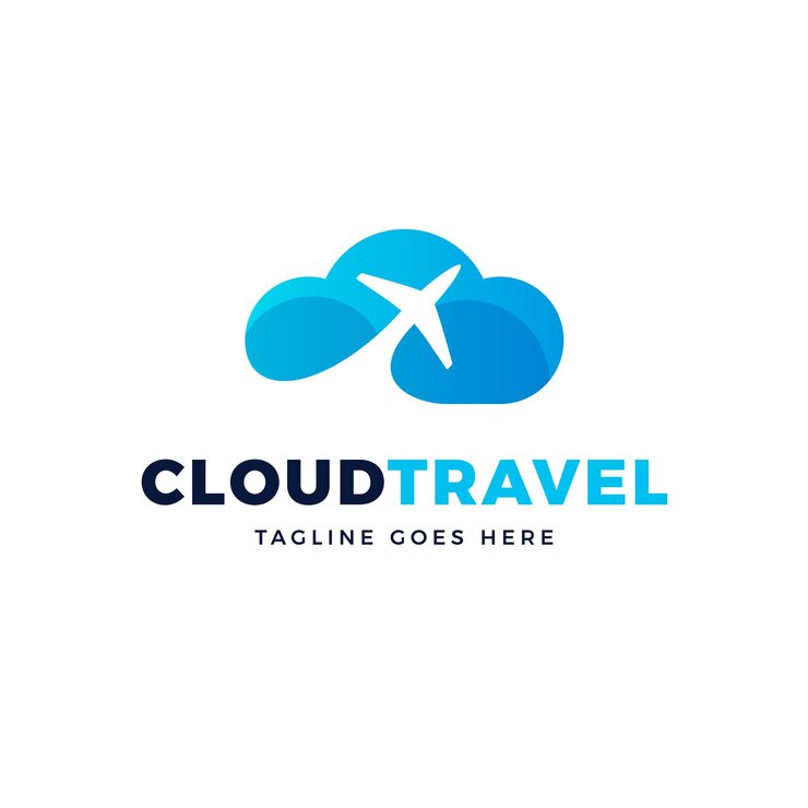 Vector gratuito plantilla de logotipo de viaje creativo