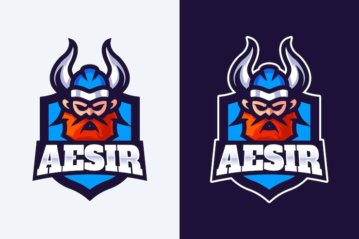 Vector gratuito plantilla de logotipo vikingo dibujado a mano