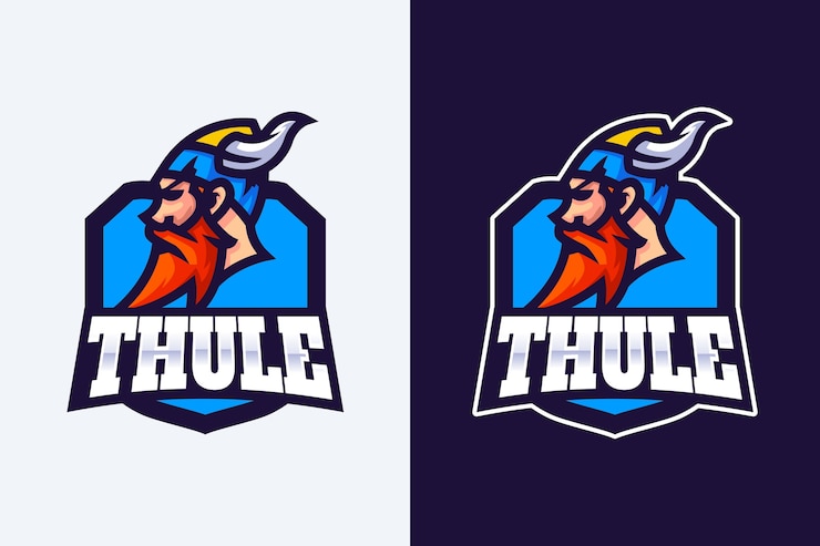 Vector gratuito plantilla de logotipo vikingo dibujado a mano