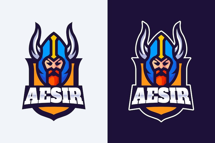 Vector gratuito plantilla de logotipo vikingo dibujado a mano