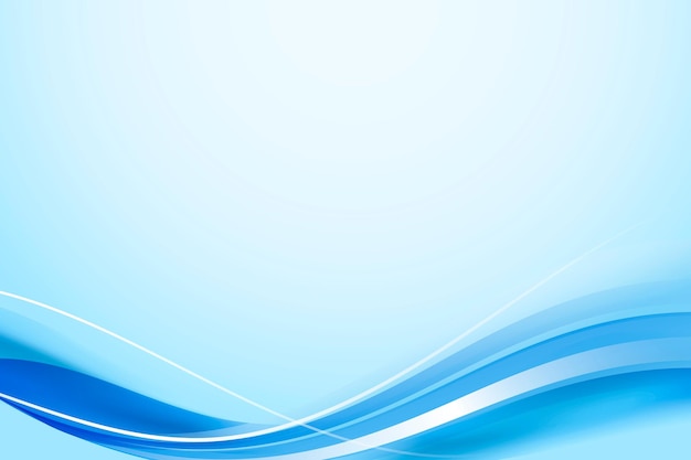 Plantilla de marco de curva azul