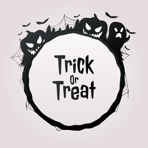 Plantilla de marco degradado de halloween