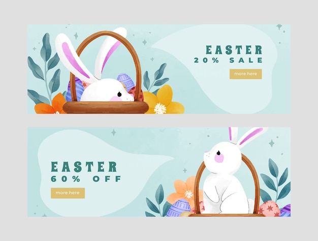 Vector gratuito plantilla de menú de brunch de pascua en acuarela