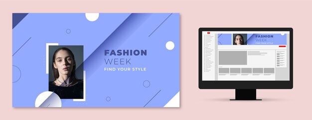 Plantilla de moda de diseño plano