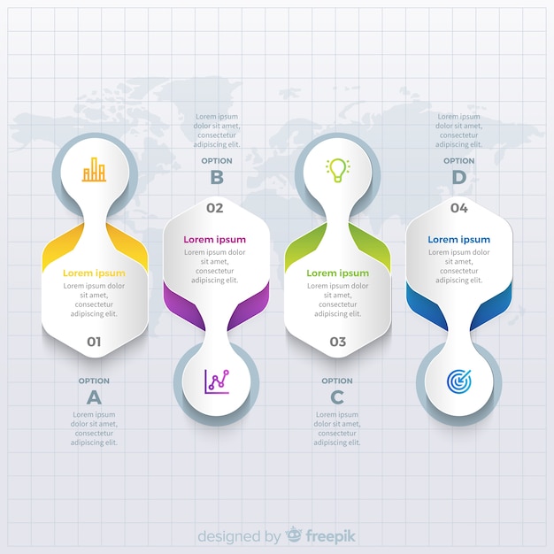 Plantilla de negocio de infografía moderna