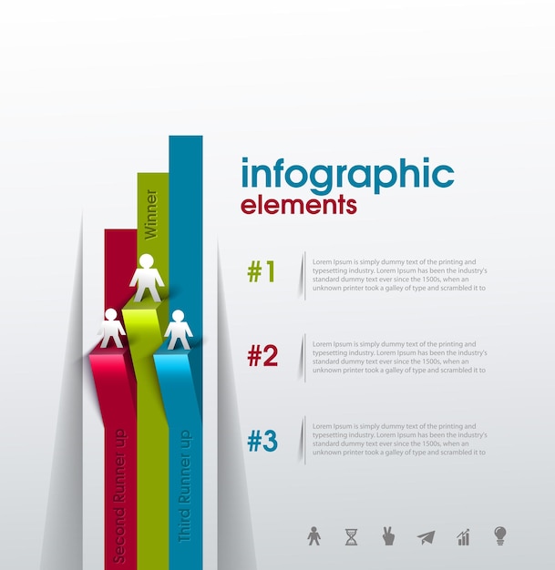 Plantilla de negocio de vector abstracto infográfico