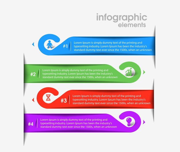 Plantilla de negocio de vector abstracto infográfico