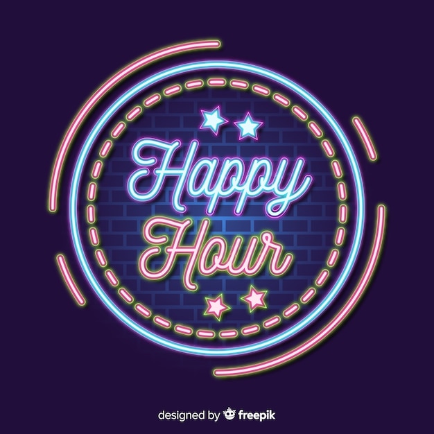 Plantilla de oferta de ventas de happy hour