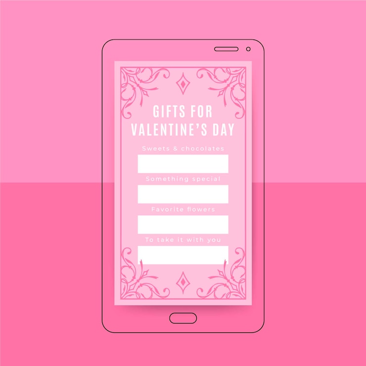 Vector gratuito plantilla ornamental elegante del día de san valentín de la historia de instagram