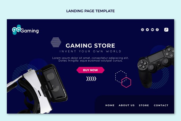 Plantilla de página de destino de tecnología mínima