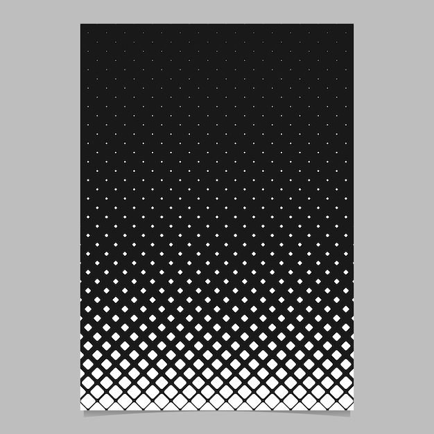 Vector gratuito plantilla de página de patrón de cuadrícula cuadrada diagonal abstracto monocromo - diseño de fondo de folleto de vector blanco y negro