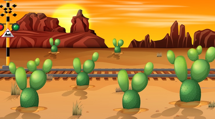 Vector gratuito plantilla de paisaje de escena de la naturaleza