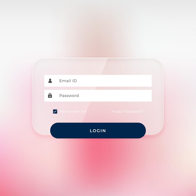 plantilla de pantalla de página de inicio de sesión segura para el acceso a Internet