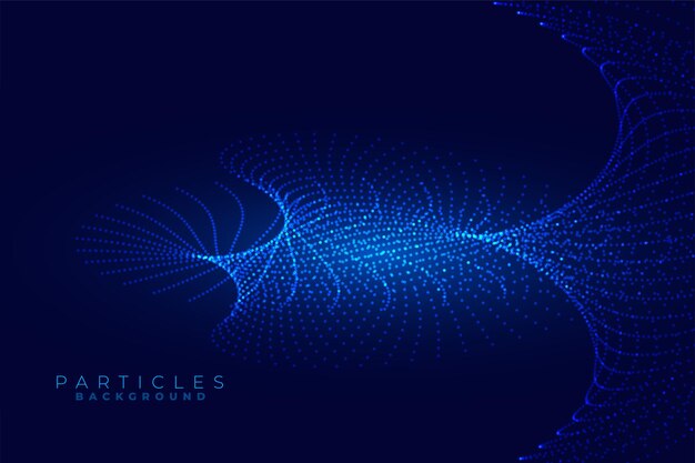 plantilla de partículas abstractas y brillantes una composición futurista de la tecnología
