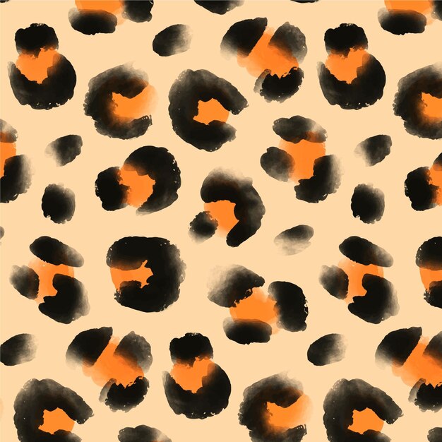 Plantilla perfecta acuarela animal print