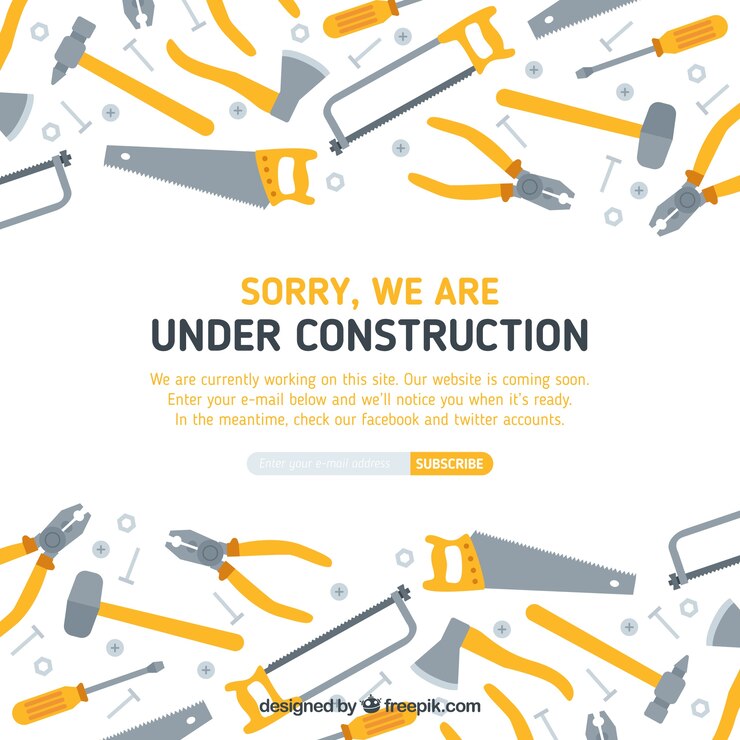 Vector gratuito plantilla plana en construcción
