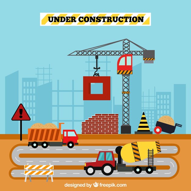 Plantilla plana en construcción