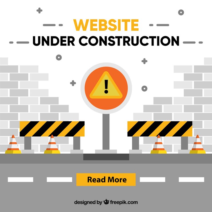 Vector gratuito plantilla plana en construcción