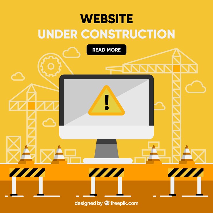 Vector gratuito plantilla plana en construcción