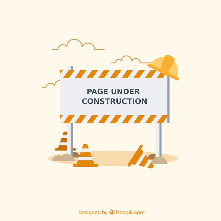Vector gratuito plantilla plana en construcción