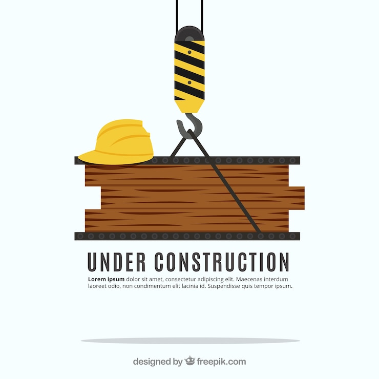 Vector gratuito plantilla plana en construcción