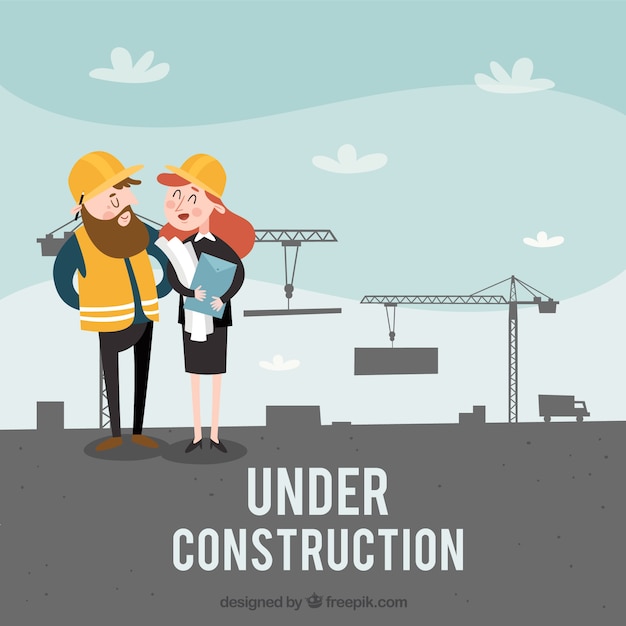 Plantilla plana en construcción