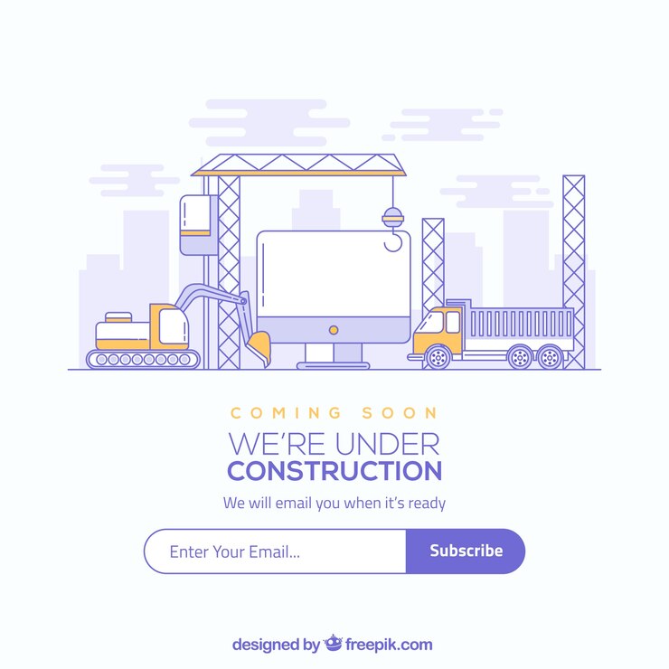 Vector gratuito plantilla plana en construcción