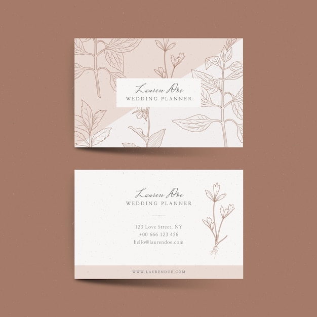 Plantilla de planificador de bodas florales