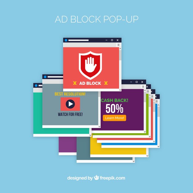 Plantilla de pop up ad block