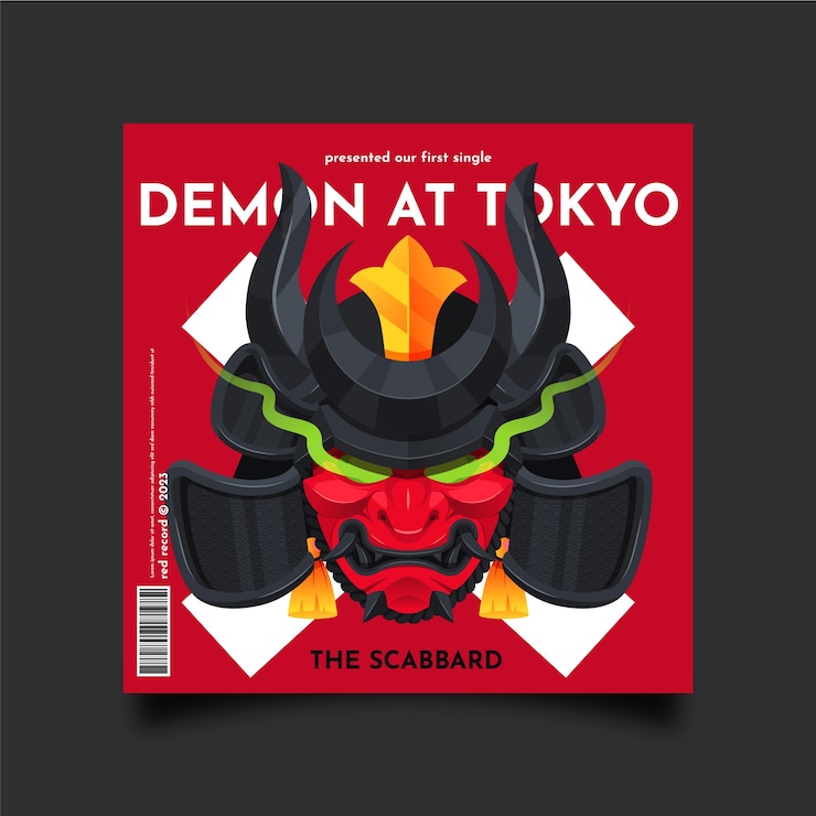 Vector gratuito plantilla de portada de álbum degradado