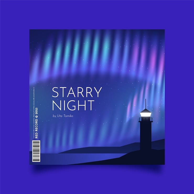 Vector gratuito plantilla de portada de álbum degradado