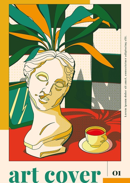 Plantilla de portada de arte