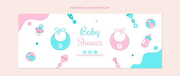 Plantilla de portada de facebook para baby shower