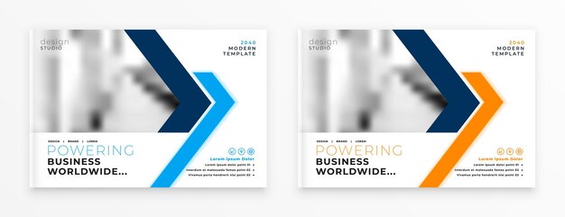 Plantilla de portada de folleto de volante de negocios corporativos