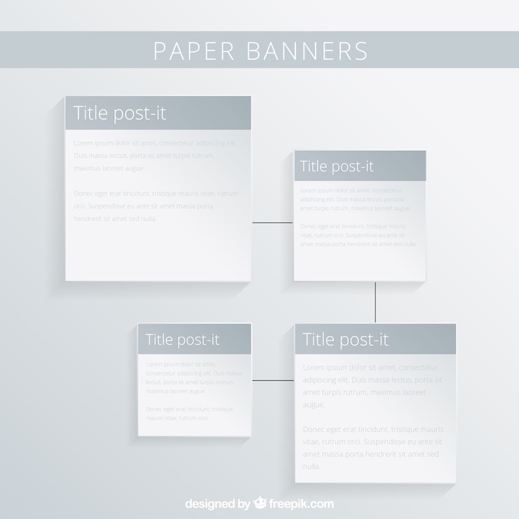 Vector gratuito plantilla de post it