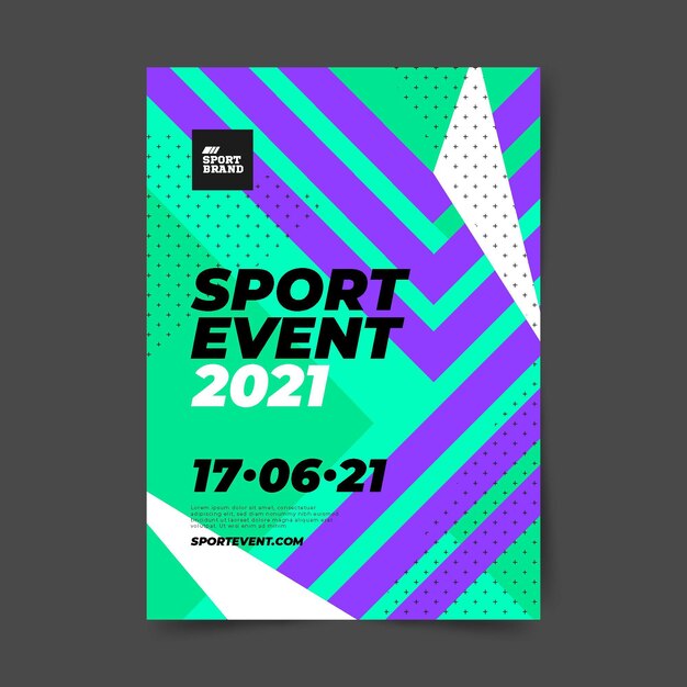 Plantilla de póster de evento deportivo