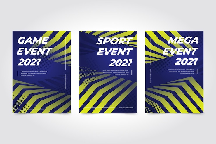 Vector gratuito plantilla de póster de evento deportivo