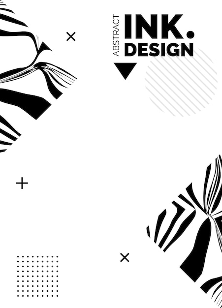 Vector gratuito plantilla de póster de líneas negras fondos ondulados abstractos de moda patrones de rayas sin costura líneas y ondas deformadas verticales efectos ópticos de geometría impresión de moda para textiles y telas