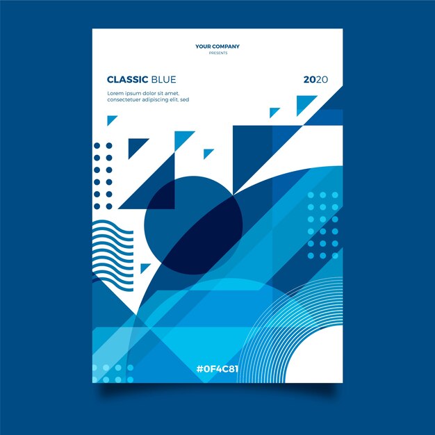 Plantilla de póster / volante abstracto