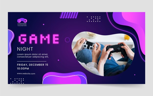 Plantilla de promoción de redes sociales de videojuegos y ocio